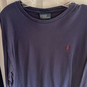 Polo by Ralph Lerann size medium navy blue long sleeve shirt great condition
